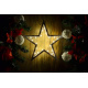 Vánoční svítící hvězda do bytu, na baterie, 25,5 cm