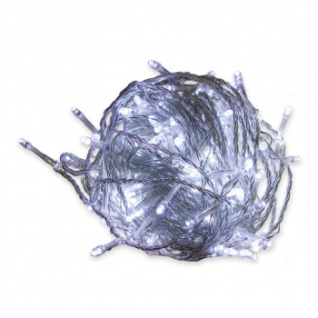 Vánoční osvětlení venkovní + vnitřní LED řetěz 600 LED, 60 m, studeně bílý