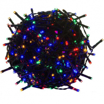Vánoční světelný řetěz barevný, venkovní / vnitřní, 200 diod, 20 m