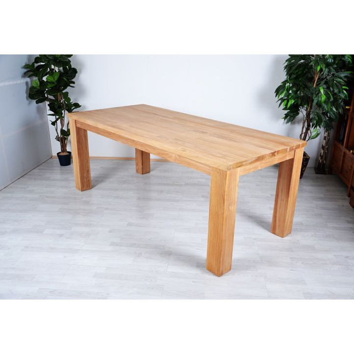 Masivní dřevěný stůl 180 cm, teakové dřevo, 63 kg