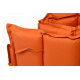 Vysoké designové polstrování na lehátko, oranžové