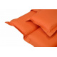 Vysoké designové polstrování na lehátko, pratelný potah na zip, oranžové, 190x60 cm