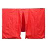 2 ks červená boční stěna pro PROFI stany, 1x se zipem, 1x plná