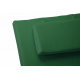 2 ks luxusní polstrování na lehátko, snímatelný potah, tm. zelená