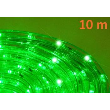 Voděodolný LED  světelný kabel venkovní / vnitřní, zelený, 10 m