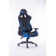 Nastavitelná kancelářská židle, moderní vzhled, modrá / černá