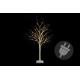 Okrasný umělý strom bříza do bytu / na zahradu, svítící, 120 cm