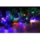 Dlouhý vánoční řetěz venkovní + vnitřní, svícení + blikání + změna barvy, 29,9 m
