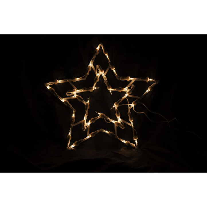 Dekorativní vánoční hvězda k zavěšení, do bytu, 30 cm