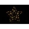 Vánoční dekorace svítící hvězda s LED diodami 40 cm, napájení ze zásuvky 230 V