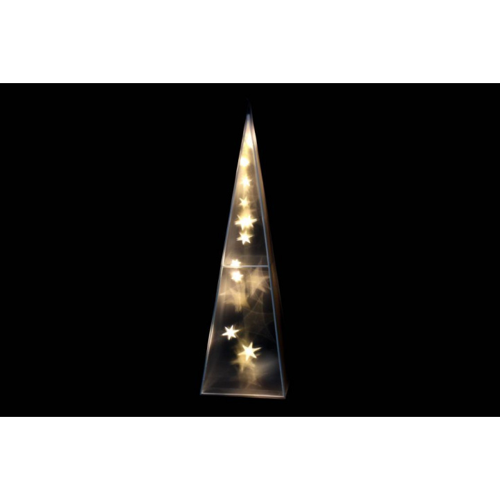 Vánoční svítící kužel do bytu, svítící hvězdy, 45 cm
