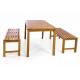 Masivní dřevěný pivní set stůl+ lavice, tvrdé teakové dřevo, 150 cm