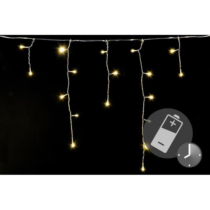 Vánoční svítící déšť na baterie venkovní + vnitřní, automatické rozsvícení, 5 m