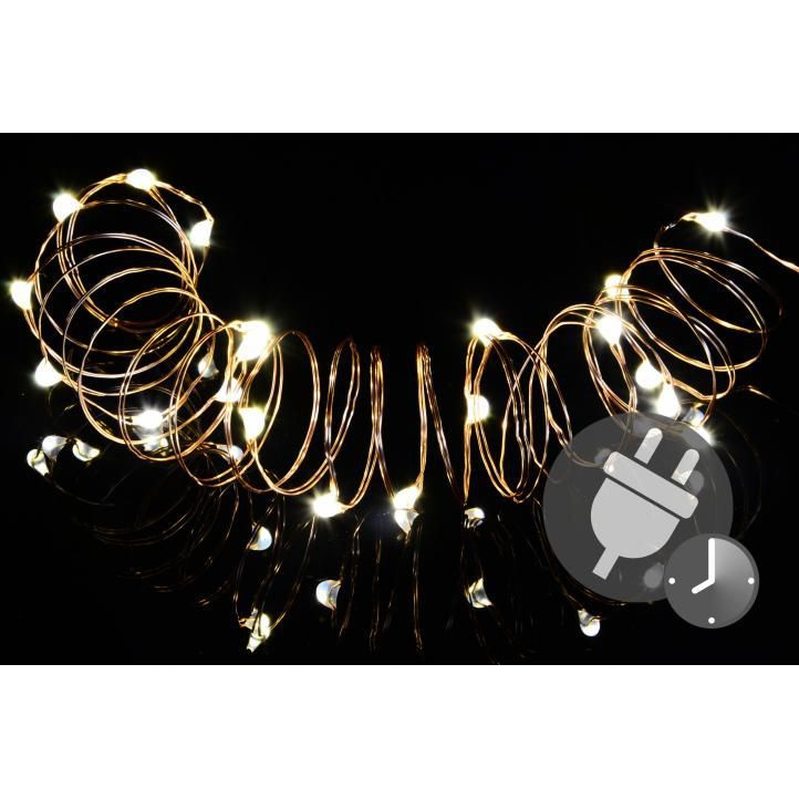 Vánoční řetěz- drát s mini LED diodami do bytu, vnitřní, 4,9 m