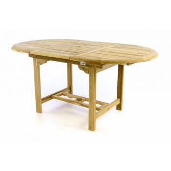 Masivní dřevěný rozkládací stůl masiv teak, 120–170 cm