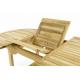 Masivní dřevěný rozkládací stůl masiv teak, 120–170 cm