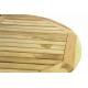 Masivní dřevěný rozkládací stůl- tvrdé teakové dřevo, 120 - 170 cm