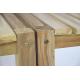 Dřevěný zahradní jídelní stůl s lavicemi masiv teak pro 6 osob, 150 cm