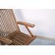 Menší set zahradního nábytku z teakového dřeva, 4x skládací židle + stolek