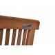 Menší sestava dřevěného teakového nábytku na balkon / terasu, skládací