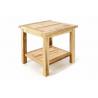 Menší zahradní odkládací stolek z teakového masivního dřeva, 50x50x50 cm