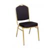 Banketová / kongresová židle vysoce polstrovaná, stohovatelná, nosnost 150 kg, černá