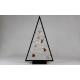 Dekorativní vánoční stromek na okno, s ozdobami, svítící LED diody, na baterie, vnitřní, 50 cm
