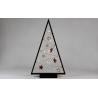 Dekorativní vánoční stromek na okno, s ozdobami, svítící LED diody, na baterie, vnitřní, 50 cm