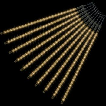 Vánoční světelný řetěz z LED tyčí s efektem padající sníh, teple bílý, 480 LED, 10 tyčí