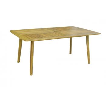Bytelný stůl z masivu - tvrdé akáciové dřevo, zahrada / interér, 110x180 cm