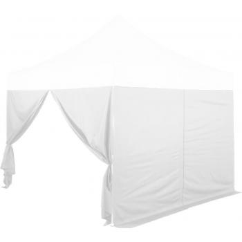 Boční stěna se zipem pro zahradní párty stany bílá voděodolná, 2x3 m