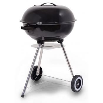 Zahradní gril na dřevěné uhlí kotlový smaltovaný, 3 nohy, průměr 44 cm