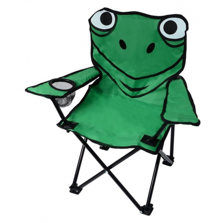 Dětská veselá skládací venkovní židlička žabák na chatu / zahradu / do kempu