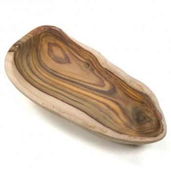 Luxusní designová miska z masivního dřeva Palisandr, nepravidelná, cca 35x18 cm