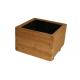 Čtvercový květináč z masivního dřeva s tepelnou úpravou thermowood 42x42x31 cm