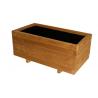Obdélníkový květináč z masivního dřeva s tepelnou úpravou thermowood 70x37x31 cm