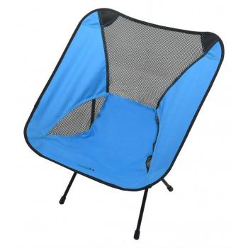 Extra skladná přenosná kempingová židlička modrá, 56x63x35 cm, do 110 kg