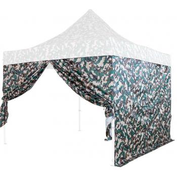 Boční plachta k párty stanům maskáčová, se zipem, 3x2 m