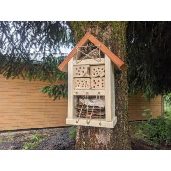 Dřevěný domek pro včely a hmyz (hmyzí hotel) 32x16 cm