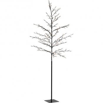 Dekorativní umělý strom se svítícími kvítky venkovní + vnitřní, do zásuvky, DO, 220 cm