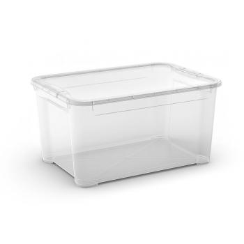 Velký úložný plastový box s víkem do domácnosti / dílny / spíže, 47 L, 39x28,5x55,5 cm