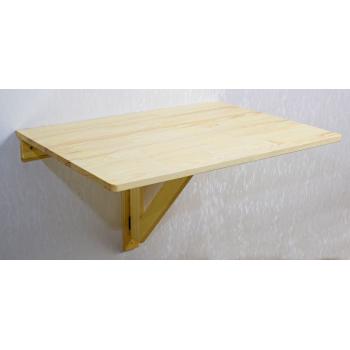 Sklopný nástěnný stůl dřevěný masiv borovice venkovní / vnitřní, 79x59 cm