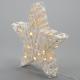 Svítící led hvězda vánoční na baterie vnitřní (do bytu), bílá, teple bílé světlo, 30 cm