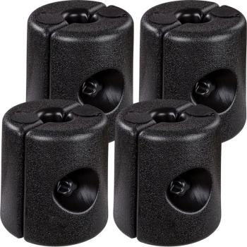 4x závaží na nohy párty stanu plast - plnitelné vodou / pískem, černé