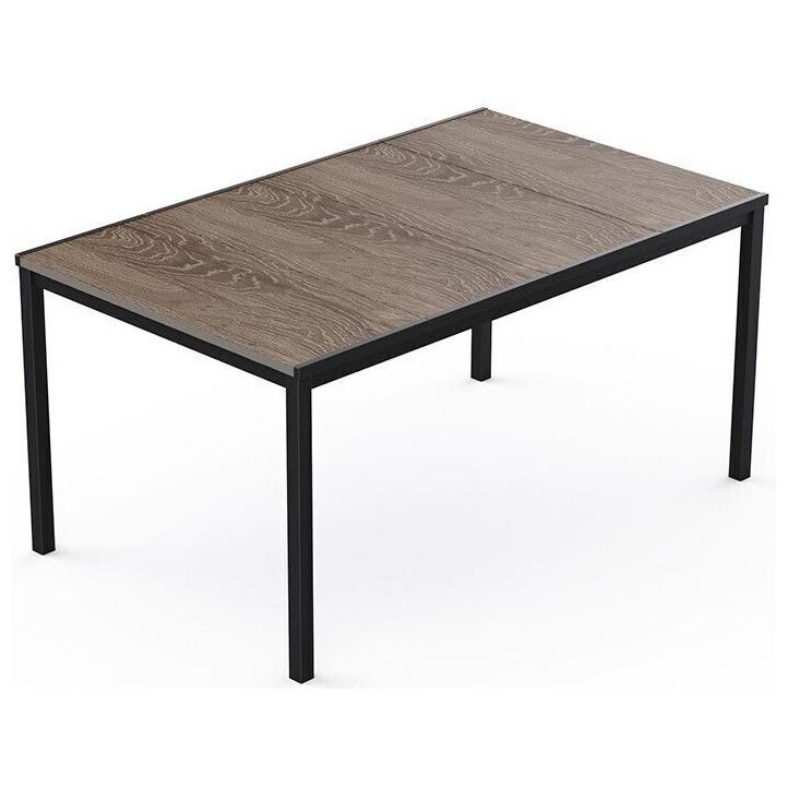 Kvalitní velký obdélníkový stůl na zahradu / terasu 200x95 cm, jasan hnědý hnědý / černá