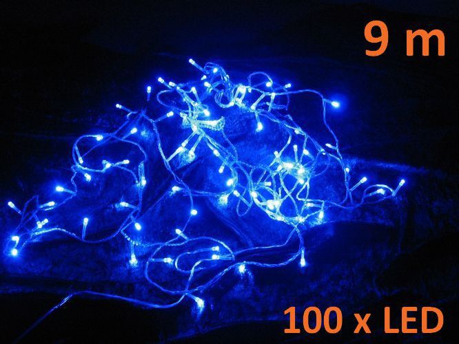 Vánoční svítící řetěz z LED diod venkovní / vnitřní, 100 LED, 9 m