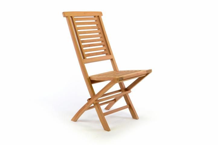 Masivní dřevěná skládací židle na zahradu, týkové dřevo