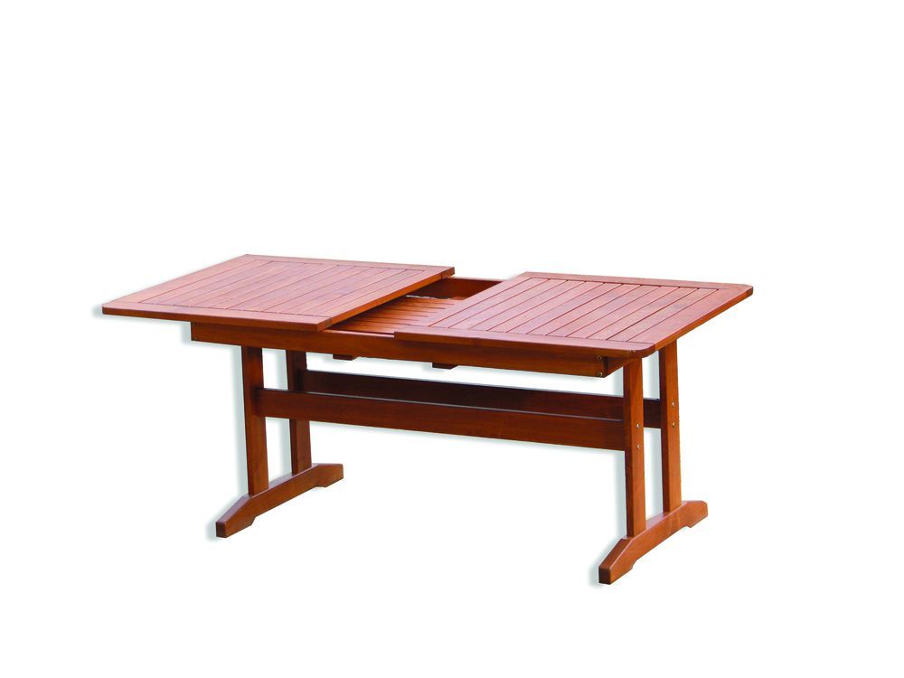 Dřevěný rozkládací stůl 160-210cm, masiv- lakovaná borovice
