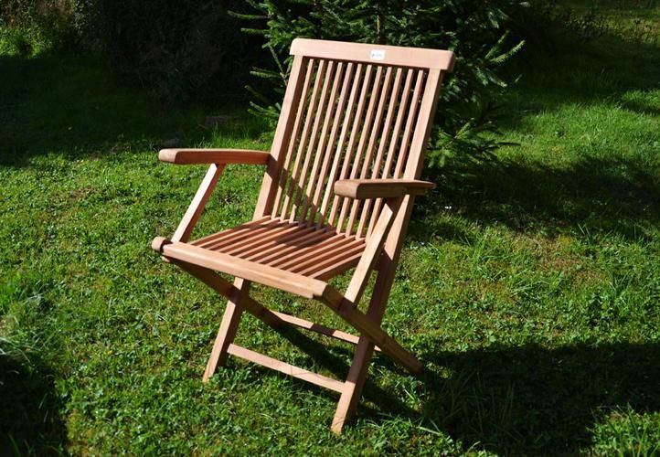 Skládací dřevěná zahradní židle z masivu- teakové dřevo