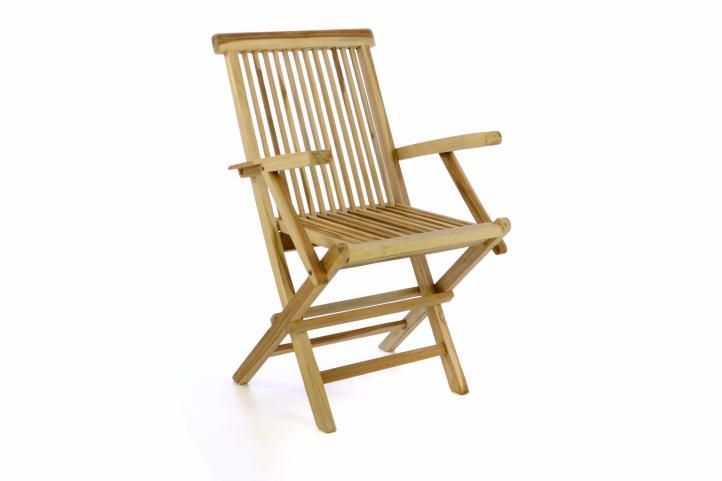 Skládací venkovní židle z masivu- teakové dřevo